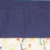 RLF Home Tail Feather Banded 100% Cotton with Fully Lined 3" Rod Pocket Valnance for Windows 50" x 15" Navy