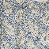 RLF Home Paisley Verveine Tailored 100% Cotton with Fully Lined 3" Rod Pocket Valnance for Windows 50" x 14" Bluejay