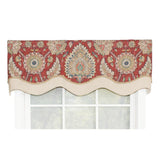 Wakeshire Glory All Season 3" Rod Pocket Valance 50" x 16" Garnet by RLF Home