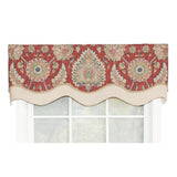 Wakeshire Glory All Season 3" Rod Pocket Valance 50" x 16" Garnet by RLF Home