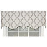 Ogee Style All Season Regal 3" Rod Pocket Valance 50" x 17" Gray by RLF Home