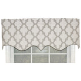 Ogee Style All Season Regal 3" Rod Pocket Valance 50" x 17" Gray by RLF Home