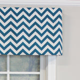 RLF Home Zig-Zag Tailored 100% Cotton with Fully Lined 3" Rod Pocket Valnance for Windows 50" x 14"