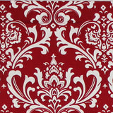 RLF Home Royal Damask Tailored 100% Cotton with Fully Lined 3" Rod Pocket Valnance for Windows 50" x 14" Red