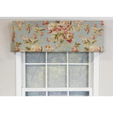 RLF Home Fleurette Tailored 100% Cotton with Fully Lined 3" Rod Pocket Valnance for Windows 50" x 14" Mist