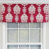 RLF Home Free Spin Tailored 100% Cotton with Fully Lined 3" Rod Pocket Valnance for Windows 50" x 14" Red