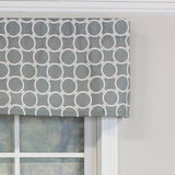 RLF Home Ringlets Tailored 100% Cotton with Fully Lined 3" Rod Pocket Valnance for Windows 50" x 14" Gray