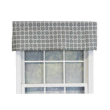 RLF Home Ringlets Tailored 100% Cotton with Fully Lined 3" Rod Pocket Valnance for Windows 50" x 14" Gray