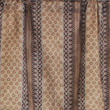 RLF Home Spice Stripe Tailored 100% Cotton with Fully Lined 3" Rod Pocket Valnance for Windows 50" x 14" Mulberry