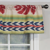 RLF Home Aztec Tailored 100% Cotton with Fully Lined 3" Rod Pocket Valnance for Windows 50" x 14" Multi