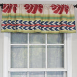 RLF Home Aztec Tailored 100% Cotton with Fully Lined 3" Rod Pocket Valnance for Windows 50" x 14" Multi