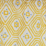 RLF Home Geo Tailored 100% Cotton with Fully Lined 3" Rod Pocket Valnance for Windows 50" x 14" Yellow