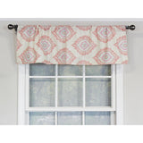 RLF Home Exquisite Tailored 100% Cotton with Fully Lined 3" Rod Pocket Valnance for Windows 50" x 14" Scarlet