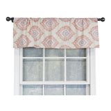 RLF Home Exquisite Tailored 100% Cotton with Fully Lined 3" Rod Pocket Valnance for Windows 50" x 14" Scarlet
