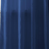 RT Designers Collection Nancy Faux Luxurious Silk Grommet Curtain Panel Navy