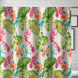 Greenland Home Fashions Tropics Bath Shower Curtain - Coral 72x72