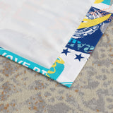 Greenland Home Fashion Wave Rider Rod Pocket Darcy Window Curtain Valance - Blue 84x16"