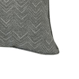 Outdoor Decor by Commonwealth Fifty Shades of Grey Chevron Print Outdoor Pillow Cover 18" x 18" Grey (Cover Only)