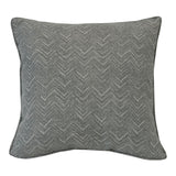 Outdoor Decor by Commonwealth Fifty Shades of Grey Chevron Print Outdoor Pillow Cover 18" x 18" Grey (Cover Only)