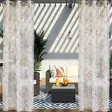 Commonwealth Outdoor Decor Antigua Sheer Grommet Curtain - Yellow