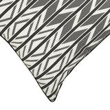 Outdoor Decor by Commonwealth Geo Elegance Outdoor Pillow Cover 24" x 24" Black (Cover Only)