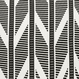 Outdoor Decor by Commonwealth Geo Elegance Outdoor Pillow Cover 24" x 24" Black (Cover Only)