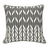 Outdoor Decor by Commonwealth Geo Elegance Outdoor Pillow Cover 24" x 24" Black (Cover Only)
