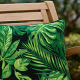 Outdoor Decor by Commonwealth Foliage Outdoor Pillow Cover 24" x 24" Black (Cover Only)
