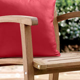 Outdoor Decor by Commonwealth Solid Outdoor Pillow Cover 18" x 18" Red (Cover Only)
