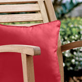 Outdoor Decor by Commonwealth Solid Outdoor Pillow Cover 18" x 18" Red (Cover Only)