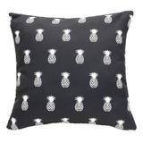 Outdoor Decor by Commonwealth Urban Chic Pineapple Print Outdoor Pillow Cover 18" x 18" Navy (Cover Only)