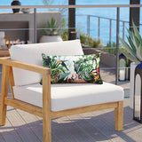 Outdoor Decor by Commonwealth Jungle Animals Print Lumbar Outdoor Pillow Cover 14" x 26" Multi (Cover Only)