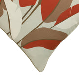 Outdoor Decor by Commonwealth Plumes Print Outdoor Pillow Cover 18" x 18" Red (Cover Only)