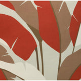 Outdoor Decor by Commonwealth Plumes Print Outdoor Pillow Cover 18" x 18" Red (Cover Only)