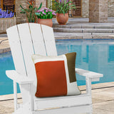 Outdoor Decor by Commonwealth Ruby Red Outdoor Mondrian  Pillow Cover 18" x 18" Red (Cover Only)