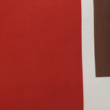 Outdoor Decor by Commonwealth Ruby Red Outdoor Mondrian  Pillow Cover 18" x 18" Red (Cover Only)