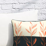 Outdoor Decor by Commonwealth Orange Stems Print Outdoor Pillow Cover 18" x 18" Multi (Cover Only)