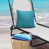 Outdoor Decor by Commonwealth Urban Chic Outdoor Solid Textured Pillow Cover 18" x 18" Aqua (Cover Only)