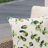Outdoor Decor by Commonwealth Tropical Outdoor Printed Pillow Cover 18" x 18" Green (Cover Only)