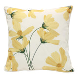 Outdoor Decor by Commonwealth Yellow Cosmos Print Outdoor Pillow Cover 18" x 18" Yellow (Cover Only)