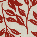 Outdoor Decor by Commonwealth Ruby Red Outdoor Printed Leaves Pillow Cover 18" x 18" Red Ivory (Cover Only)