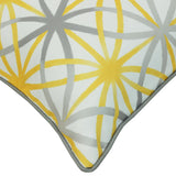 Outdoor Decor by Commonwealth Sunny Citrus Outdoor Geometric Flower Printed Pillow Cover 18" x 18" Multi (Cover Only)