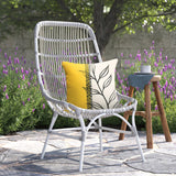 Outdoor Decor by Commonwealth Half Yellow Print Outdoor Pillow Cover 18" x 18" Multi (Cover Only)