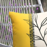 Outdoor Decor by Commonwealth Half Yellow Print Outdoor Pillow Cover 18" x 18" Multi (Cover Only)