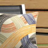 Outdoor Decor by Commonwealth Modern Lines Print Outdoor Pillow Cover 18" x 18" Multi (Cover Only)