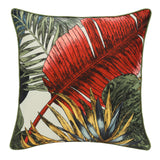 Outdoor Decor by Commonwealth Feather Palm Leaves Print Outdoor Pillow Cover 18" x 18" Multi (Cover Only)