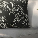 Outdoor Decor by Commonwealth Printed Outdoor Pillow Cover 18" x 18" Black and White (Cover Only)