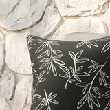 Outdoor Decor by Commonwealth Printed Outdoor Pillow Cover 18" x 18" Black and White (Cover Only)