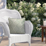 Outdoor Decor by Commonwealth Geo Print Outdoor Pillow Cover 18" x 18" Sage (Cover Only)