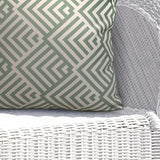 Outdoor Decor by Commonwealth Geo Print Outdoor Pillow Cover 18" x 18" Sage (Cover Only)